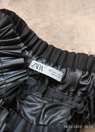 Юбка zara с подкладкой шортами.3 фото
