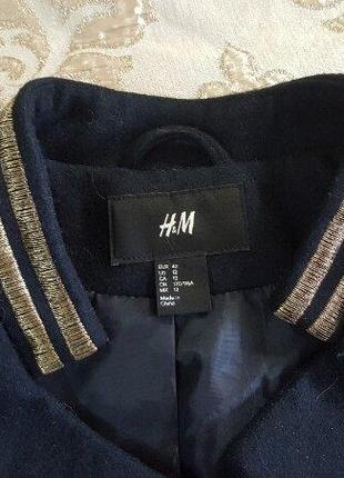 Новое бесподобное пальто/куртка/косуха h&m шерсть 38- 40 разм в составе шерсть6 фото