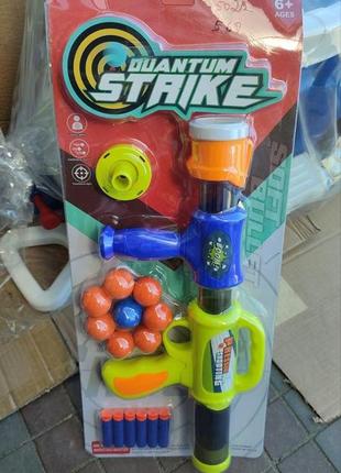 Детское помповое игрушечное оружие, автомат, бластер "ouantum strike", (5029)2 фото