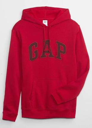 Худи gap logo hoodie crimson red