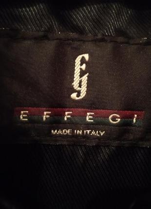 Мужская кожаная куртка effegi (италия). размер: s.8 фото