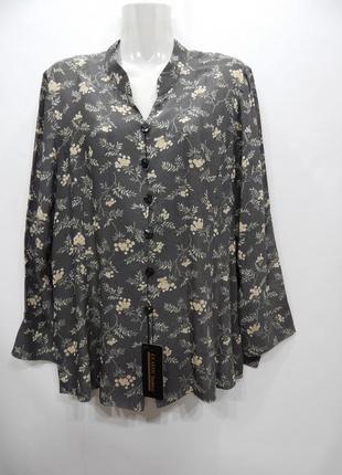 Блуза легкая фирменная женская  р. 52-54 020бж (только в указанном размере, только 1 шт)