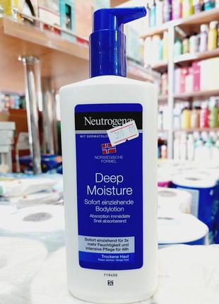 Лосьон для тела с дозатором neutrogena deep moisture 400мл1 фото