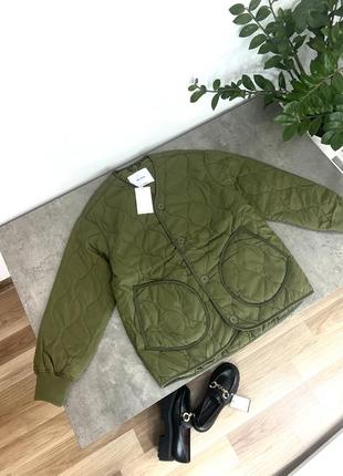 Шикарная куртка mango в стиле zara, стеганая, качественная