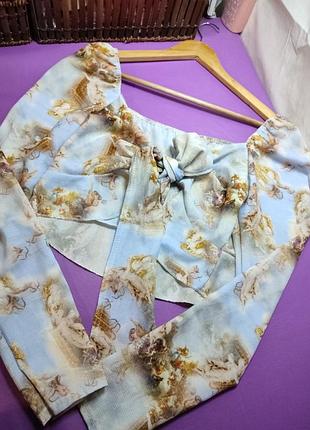 💡⬇️ топ с ангеликами блуза на плече из переда на завязке ⬇️💡 оформление безопасной оплаты 24 на 7 💡⬇️