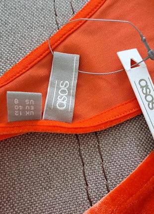 Велюрова яскрава сукня від asos3 фото