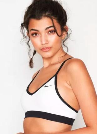 Спортивный топ бра nike indy bra white