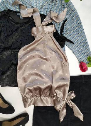 ❤️атласная блуза с открытой спиной