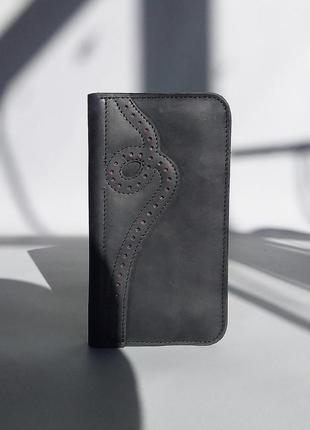 Шкіряний гаманець, чоловічий шкіряняний гамманець, універсальний шкіряний гаманець1 фото