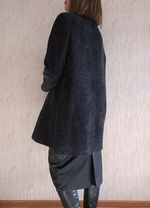 Cinzia rocca icons люксовое пальто из шерсти и альпаки с воротником альпака люкс7 фото