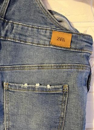 Комбинезон джинсовый, джинсы zara, джинсовый комбинезон зара, рост 1529 фото