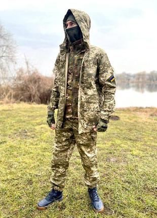 Форма военная горка весенняя пиксель зсу костюм армейский летний куртка с капюшоном и штаны размер 46-60