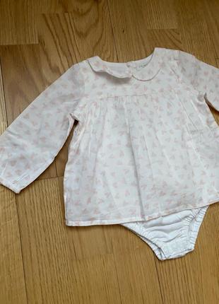 Нарядный бодик на 6-9 мес