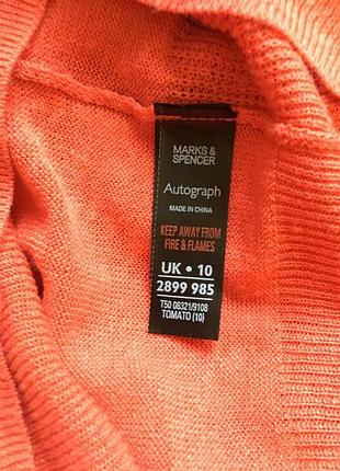 Тонкий льняной кардиган m&s !! 3