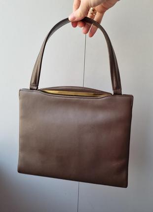 Винтажная сумка ридикюль, кожаная сумка винтаж, сумка ретро, vintage bag4 фото