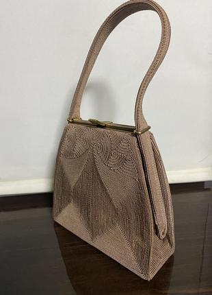 Винтажная настоящая сумочка corde 1940 - 1950