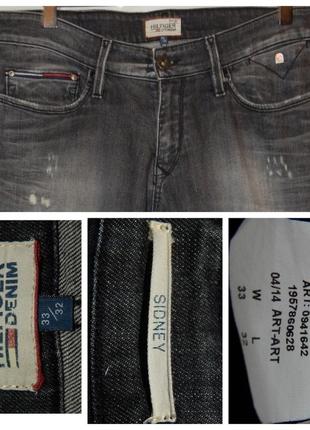 Комплект от tommy hilfiger: джинсы tommy hilfiger slim stretch black jeans+свитшот tommy hilfiger8 фото