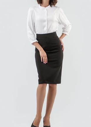 🕳чёрная классическая юбка/юбка деловая/юбка в офис/юбка миди/юбка по ...