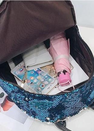 Блискучий красивий жіночий рюкзак штучна шкіра сумка-рюкзак жіноча з еко-шкіри, підліткова для дівчини5 фото