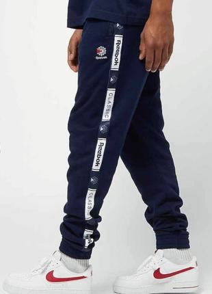 Штаны reebok оригинал коттон с лампасами р. l