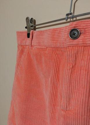 Офигенная вельветовая юбка gap cord mini skirt sunset glow10 фото