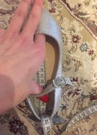 Серебряные туфельки 17 см. 4