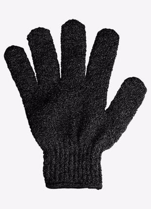 Отшелушивающая мочалка-перчатка с углем 44006