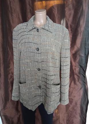 Шикарный, удлиненный, твидовый пиджак beate geler