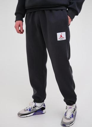 Спортивні штани графіт jordan flight fleece pants