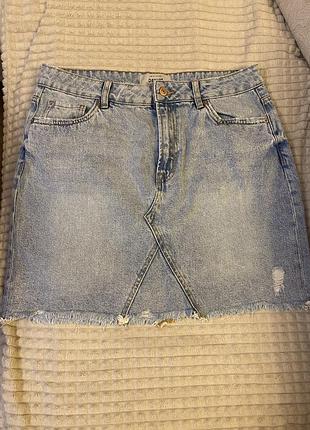 Джинсовая юбка new look