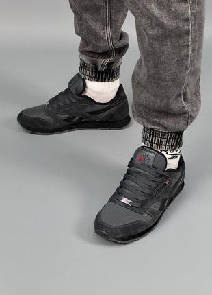 🔥чоловічі кросівки reebok classic dark grey
