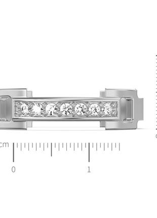 Золотое кольцо с бриллиантами 0,10 карат. белое золото3 фото