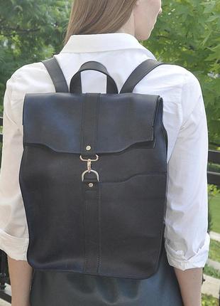 Кожаный рюкзак, рюкзак ролтоп, оригинальный и надежный кожаный рюкзак6 фото