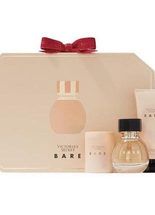 Подарочный набор bare victoria’s secret,парфюм лосьон и свеча виктория сикрет2 фото