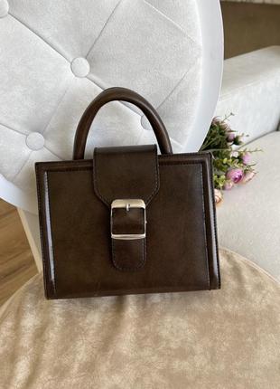 Вінтажна коричнева сумка2 фото