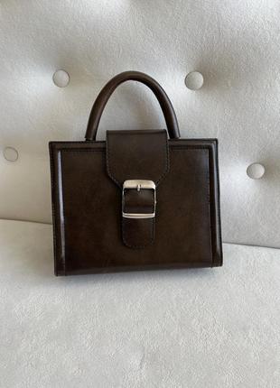 Вінтажна коричнева сумка3 фото