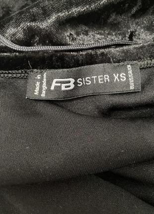 Fb sister чудовий чорний оксамитовий топік як новий3 фото