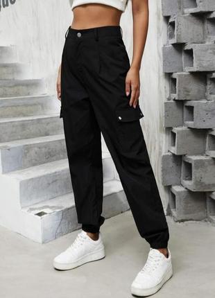 Мегаклассные брюки карго высокая посадка большого размера shein