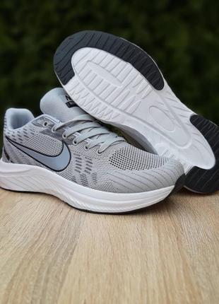 Кроссовки nike zoom white/grey8 фото