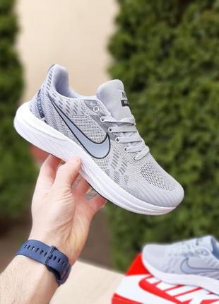 Кроссовки nike zoom white/grey5 фото