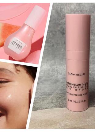 Освітлююча сироватка з ніацинамідом glow recipe watermelon niacinamide dew drops