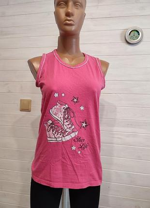 Натуральная плотная майка   l- xxl