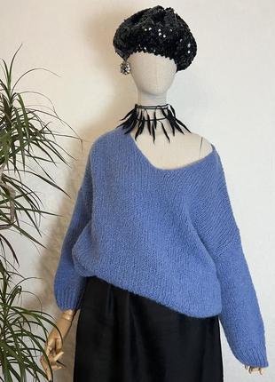 Мохер,вовна,светр,пуловер,джемпер,батал,италия,nina kendosa,paris8 фото