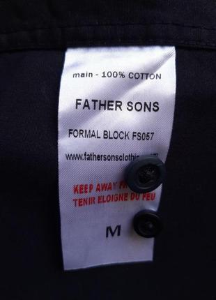 Сорочка чорна john tungatt, розмір m, s бавовна 100%8 фото