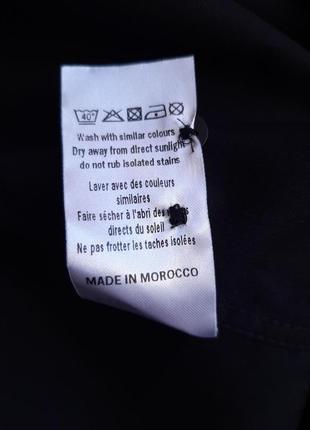Сорочка чорна john tungatt, розмір m, s бавовна 100%7 фото