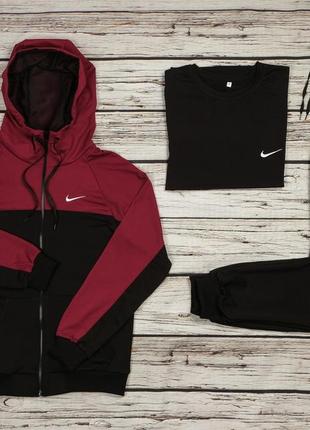 Спортивний костюм nike чоловічий + футболка1 фото