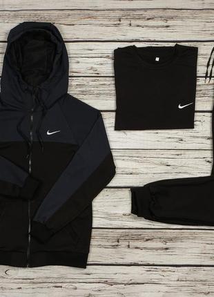 Спортивний костюм nike чоловічий + футболка1 фото