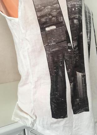 Маревна футболка, майка з шипами в принт "new york"3 фото