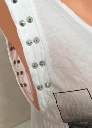 Бредовая футболка майка с шипами в принт “new york”7 фото