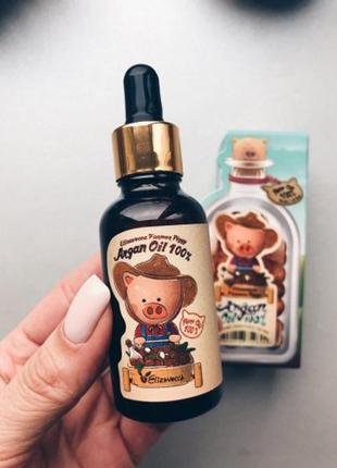 Стопроцентное аргановое масло elizavecca farmer piggy argan oil 100% для ухода кожей лица и тела, волосами.